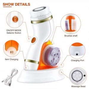 electric facial cleanser brush